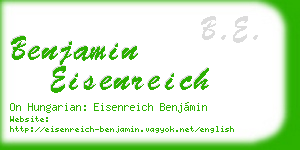 benjamin eisenreich business card